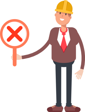 Mühendis Karakteri Yanlış İşareti Gösteriyor