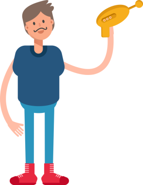 Sakallı Adam Karakteri Çizimi