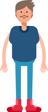 Sakallı Adam Karakteri Çizimi