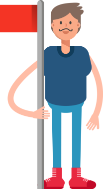 Sakallı Adam Karakteri Çizimi