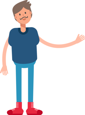 Sakallı Adam Karakteri Çizimi