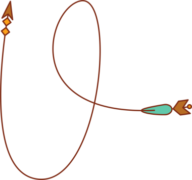 Dekoratif Ok Sembol İllüstrasyonu