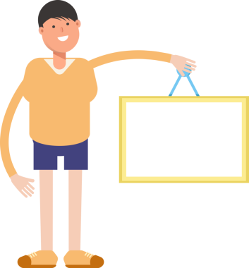 Çocuk karakter karikatür çizimi