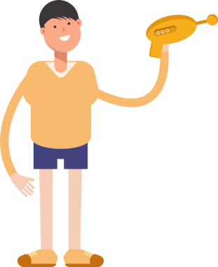 Çocuk karakter karikatür çizimi