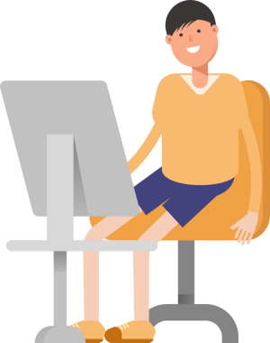 Çocuk karakter karikatür çizimi