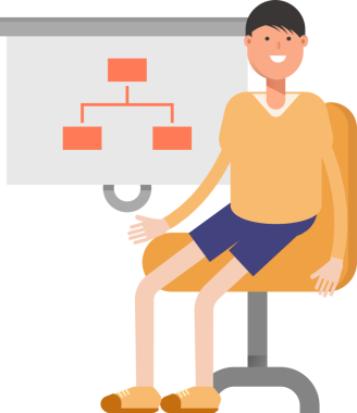 Çocuk karakter karikatür çizimi