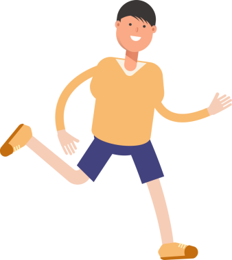 Erkek Karakteri Çalışan Clipart