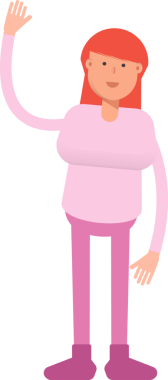 Kadın Karakteri Çizimi Clipart