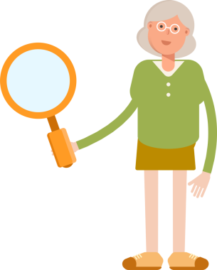 Büyükanne Karakteri Tutma Büyüteci