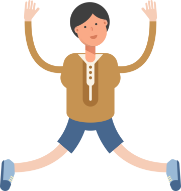 Erkek Öğrenci Karakteri Çizimi