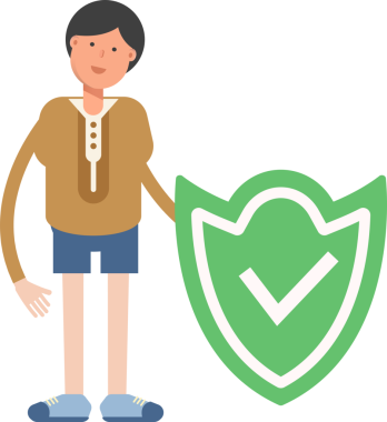 Erkek Öğrenci Karakteri Çizimi