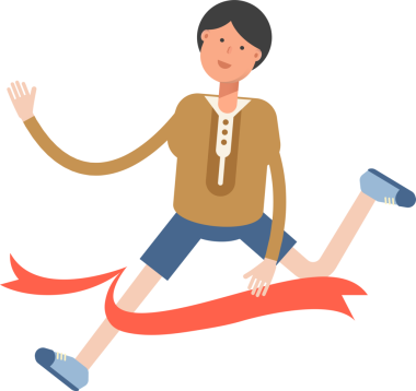 Erkek Öğrenci Karakteri Çizimi