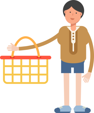 Erkek Öğrenci Karakteri Çizimi