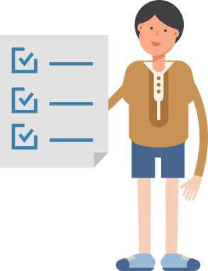 Erkek Öğrenci Karakteri Çizimi