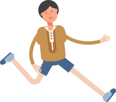 Erkek Öğrenci Karakteri Çizimi