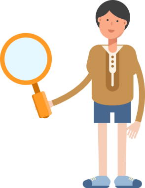 Erkek Öğrenci Karakteri Çizimi