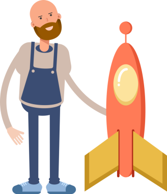 Erkek Barista Karakteri ve Roket