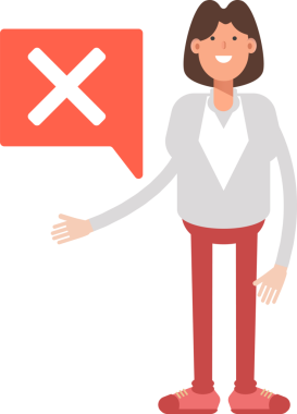 İş kadını Karakteri ve Yanlış İşaret