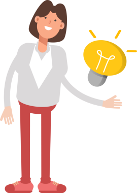 İş kadını Karakteri ve Ampul