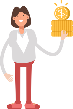 İş Kadını Karakteri Doları Tutuyor