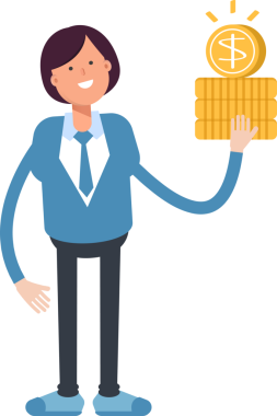 İş Kadını Karakteri Doları Tutuyor