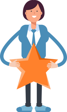 İş kadını Karakteri Tutucu Yıldız