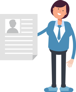 İş kadını Karakteri Tutma İş Başvurusu Belgesi