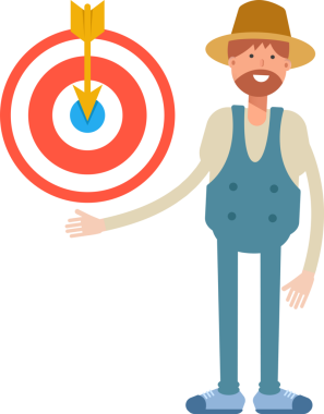 Çiftçi Karakteri Tutma Dartı