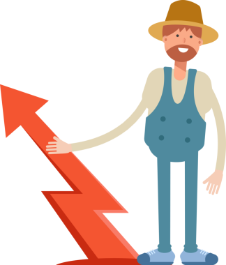 Çiftçi Karakteri ve Ok Çizelgesi