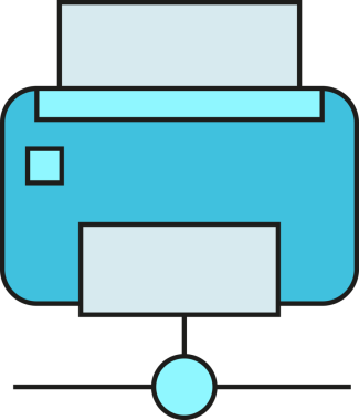 Yazıcı Simgesi İllüstrasyon Klibi