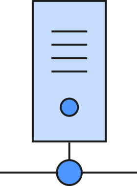 Sunucu ve Veritabanı Simgesi Clipart