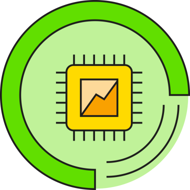 Mikroçip Simgesi İllüstrasyon Clipart