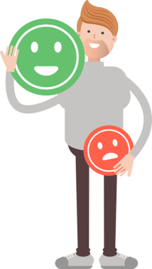 Erkek Karakter ve Duygu Simgesi