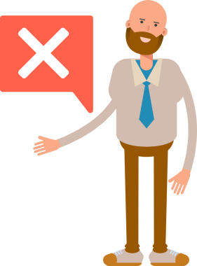 Kel İşadamı Karakteri ve Yanlış İşaret