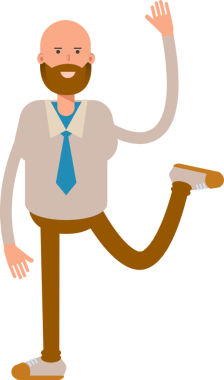 Kel İş Adamı Karakteri Rahatlatıcı Resimler