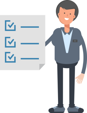 Erkek Ofis İşçisi Karakteri Çizimi