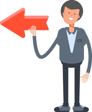 Erkek Ofis İşçisi Karakteri Çizimi