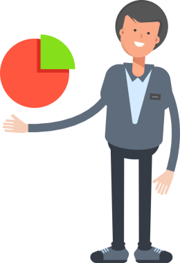 Erkek Ofis İşçisi Karakteri Çizimi