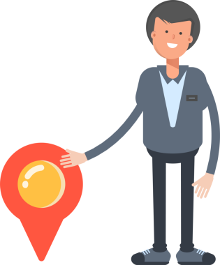 Erkek Ofis İşçisi Karakteri Çizimi