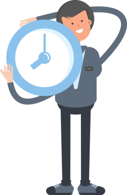 Erkek Ofis İşçisi Karakteri Çizimi