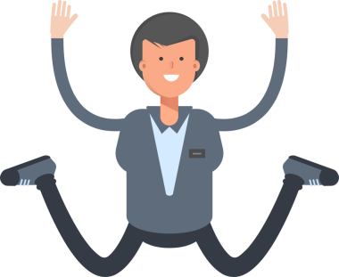 Erkek Ofis İşçisi Karakteri Çizimi