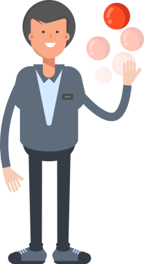 Erkek Ofis İşçisi Karakteri Çizimi