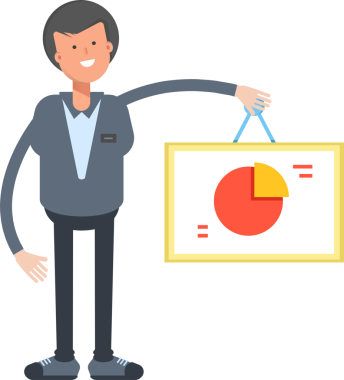 Erkek Ofis İşçisi Karakteri Çizimi