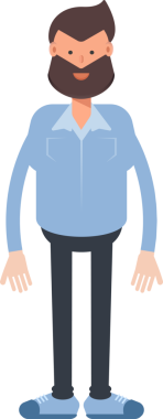 Sakallı Adam Karakteri Çizimi