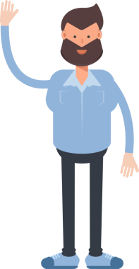 Sakallı Adam Karakteri Çizimi