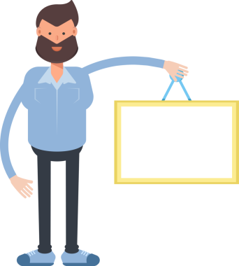 Sakallı Adam Karakteri Çizimi