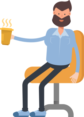 Sakallı Adam Karakteri Çizimi