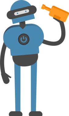 İnsansı Robot Karakteri Çizimi