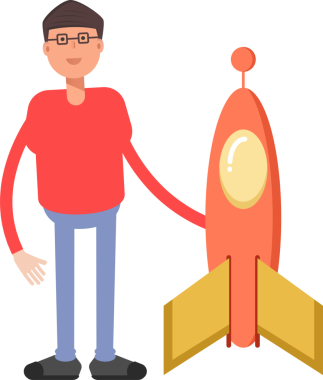 İnek Çocuk Karakteri Çizgi Film Çizimi