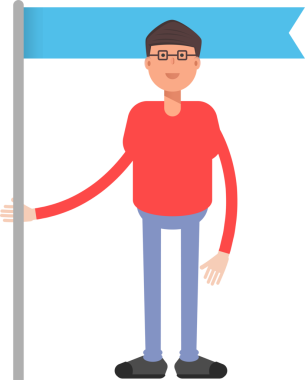 İnek Çocuk Karakteri Çizgi Film Çizimi